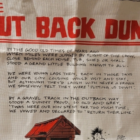 Wall Hanging Towel from The Original Ettamogah Pub - The Outback Dunny - Picture 5 of 10